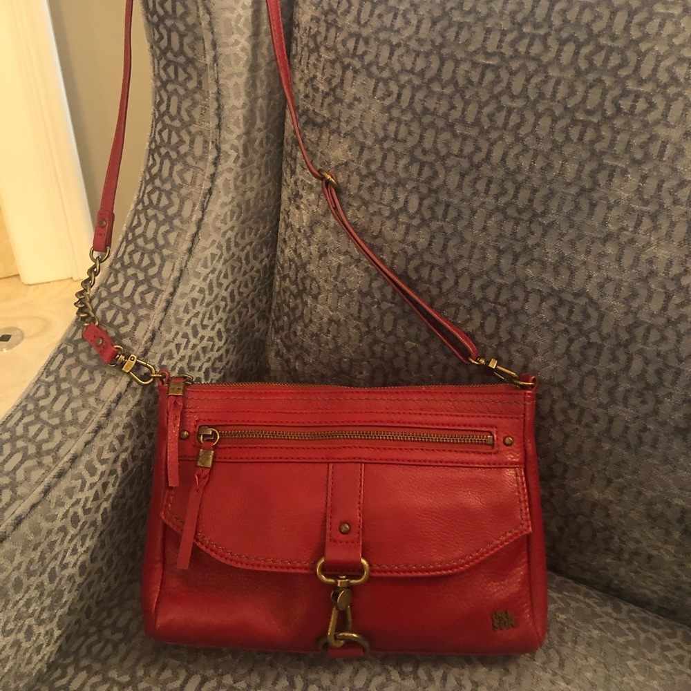 The Sak cranberry leather crossbody